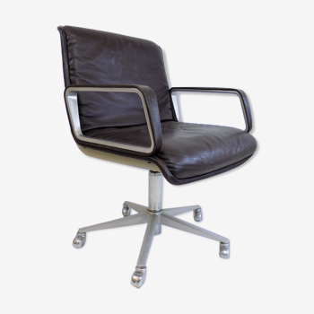 Wilkhahn Delta 2000 leather office chair by Delta Design