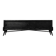 Mid-Century Modern Scandinavian Dark Oak Sideboard with Metal Handles