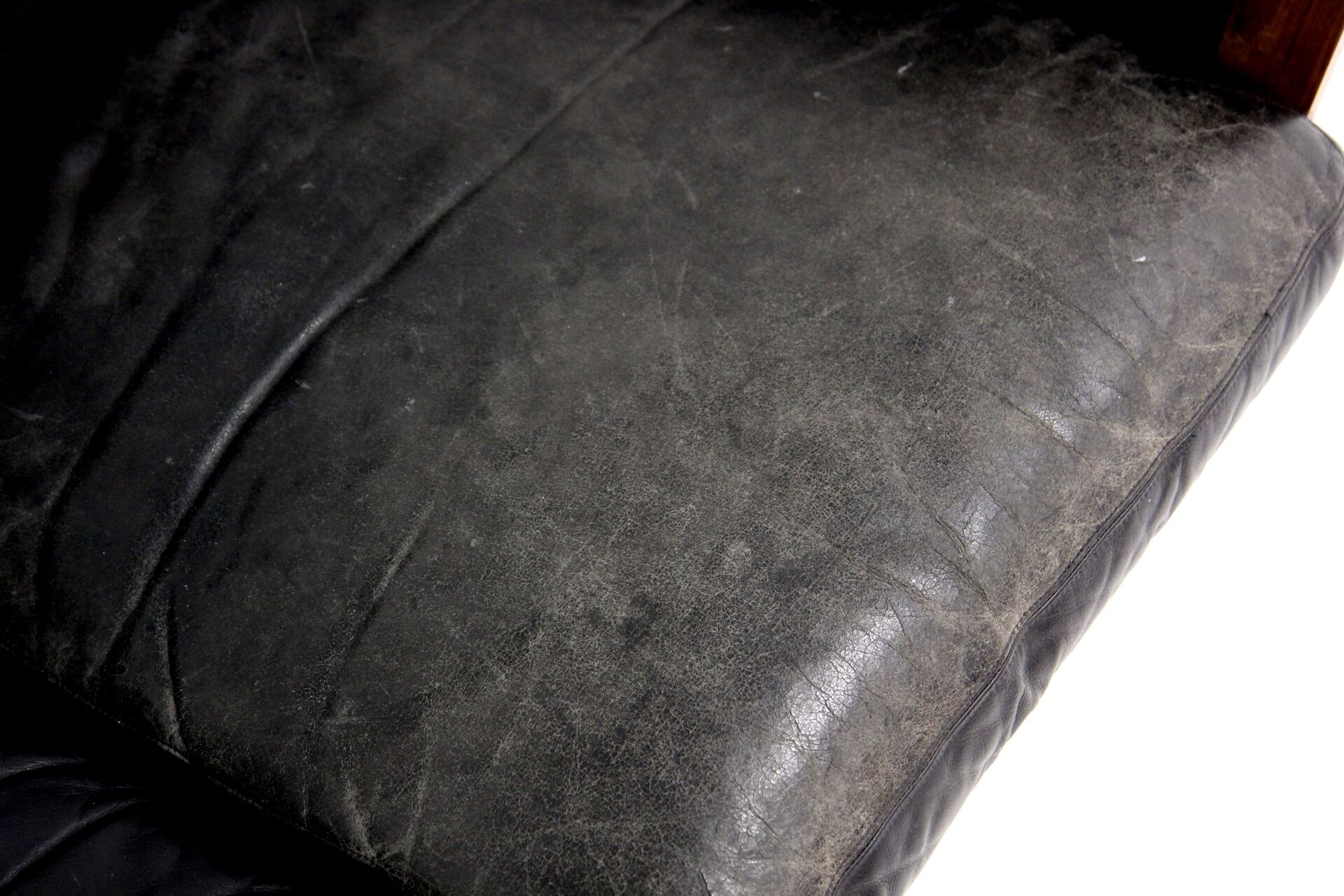 Scandinavian leather sofa, Möbel-Ikea, Sweden, 1960