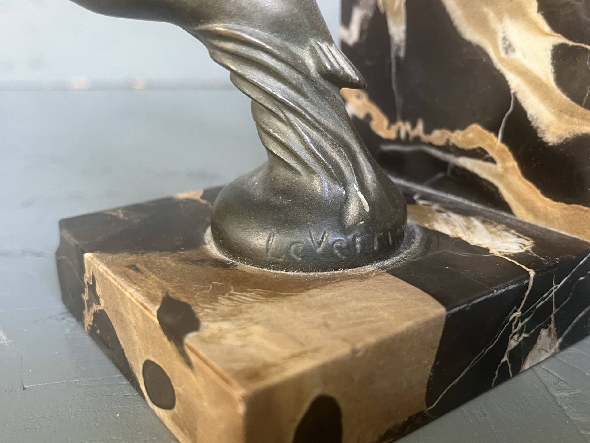 Pair of Art Deco bookends by Max le Verrier