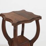 Art deco piedestal or console table in oak, France ca. 1940