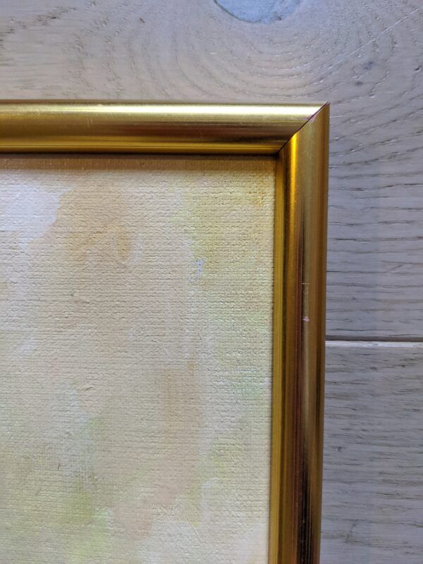 Mid century swedish oil on canvas - 'demoiselle'