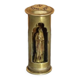 vierge miniature de voyage laiton souvenir de pèlerinage