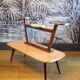 Vintage plant holder table in formica