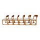 Six vintage sled chairs model Luge design from the 1960s by Baumann.