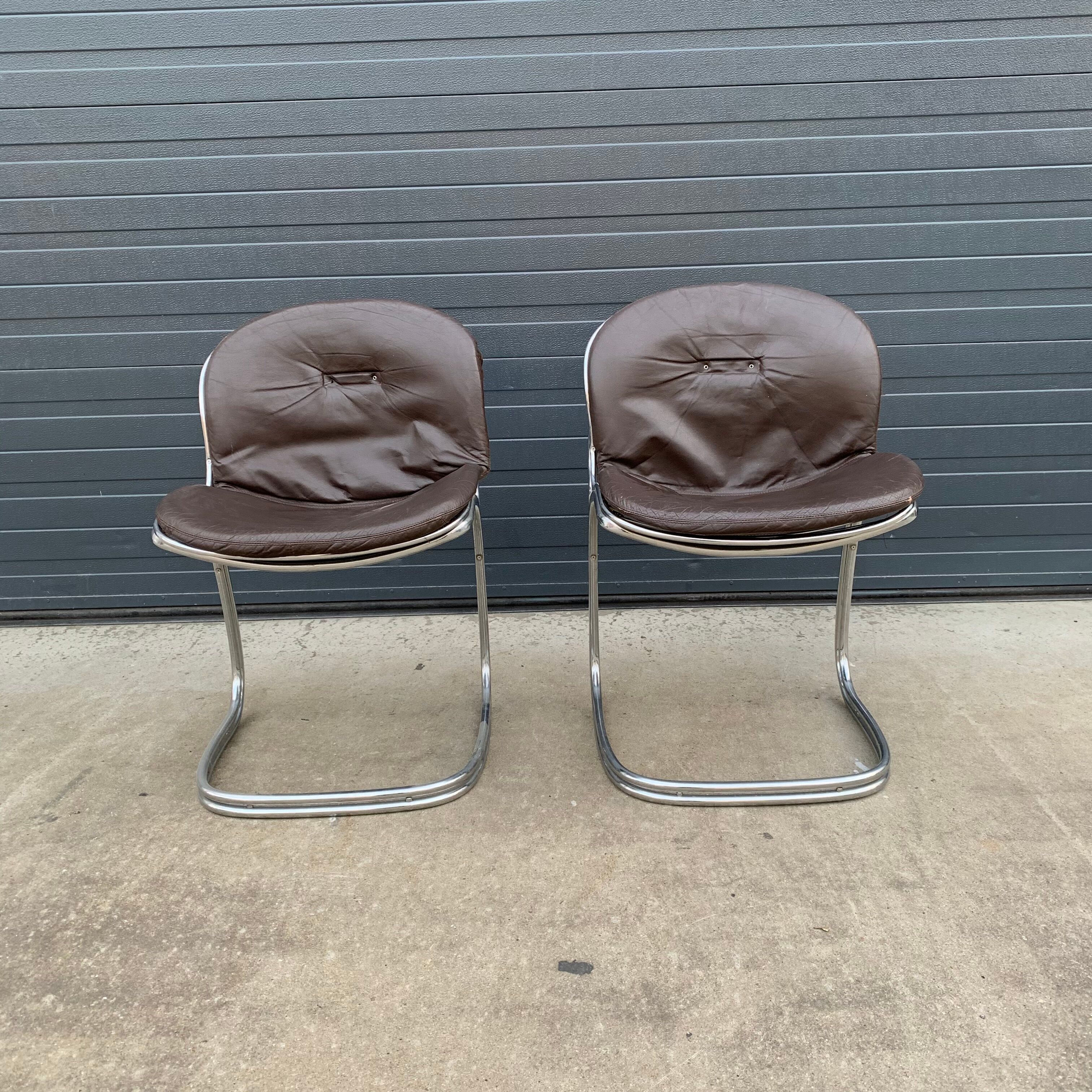 Pair of chairs Gastone Rinaldi 1970