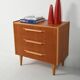 Commode scandinave des années 50-60 en teck et chêne