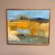 Huile su panneau suédoise – “Landskapskomposition” par Peter Prütz – Vintage