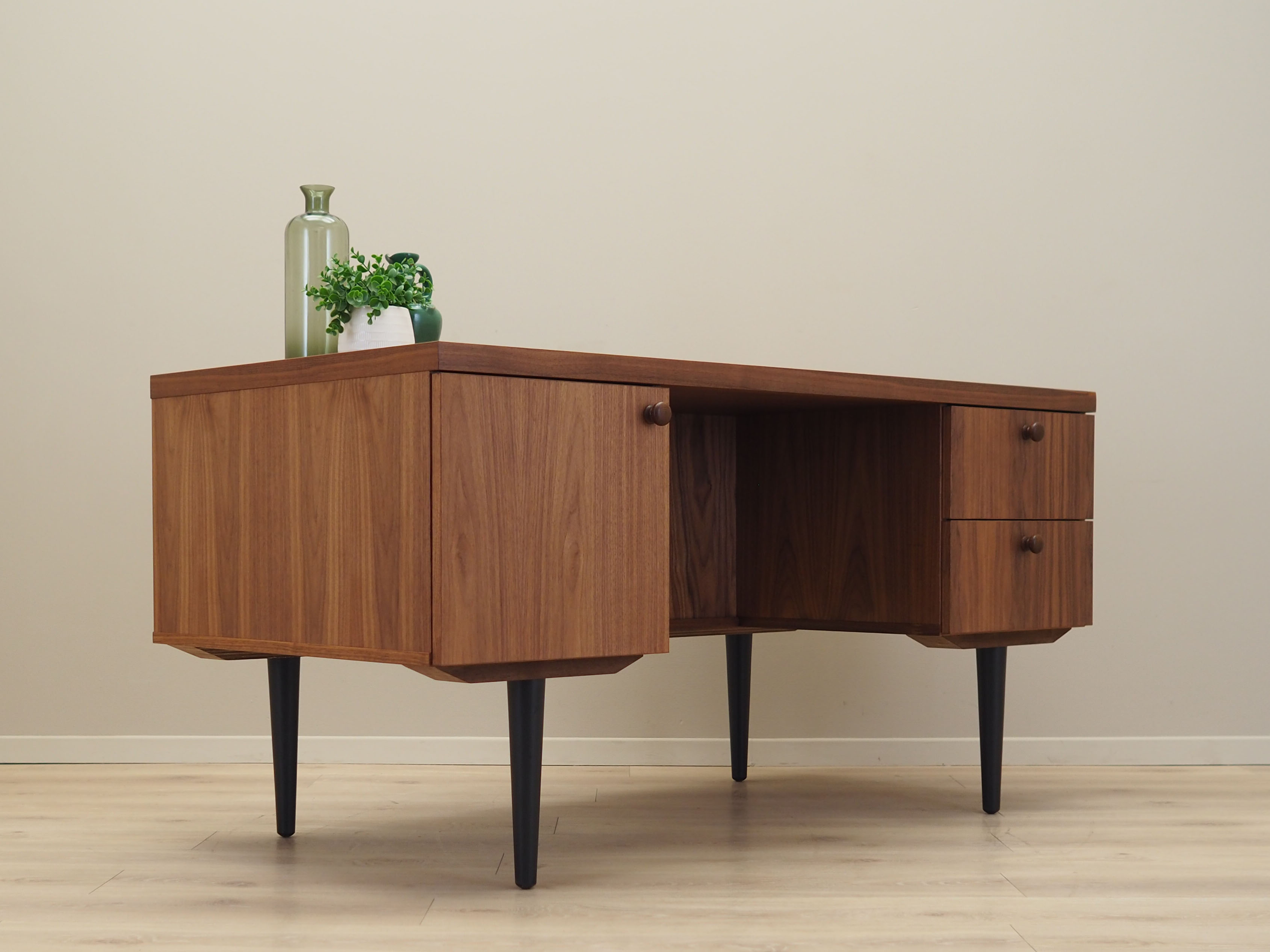 Walnut desk, Danish design, 1990s, production: Denmark