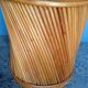Cache pot en rotin epoque 1970