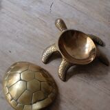Empty brass turtle pocket