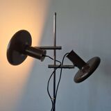 Dark brown 'Optima 4' floor lamp by Hans Due for Fog and Mørup, Denmark 1970's