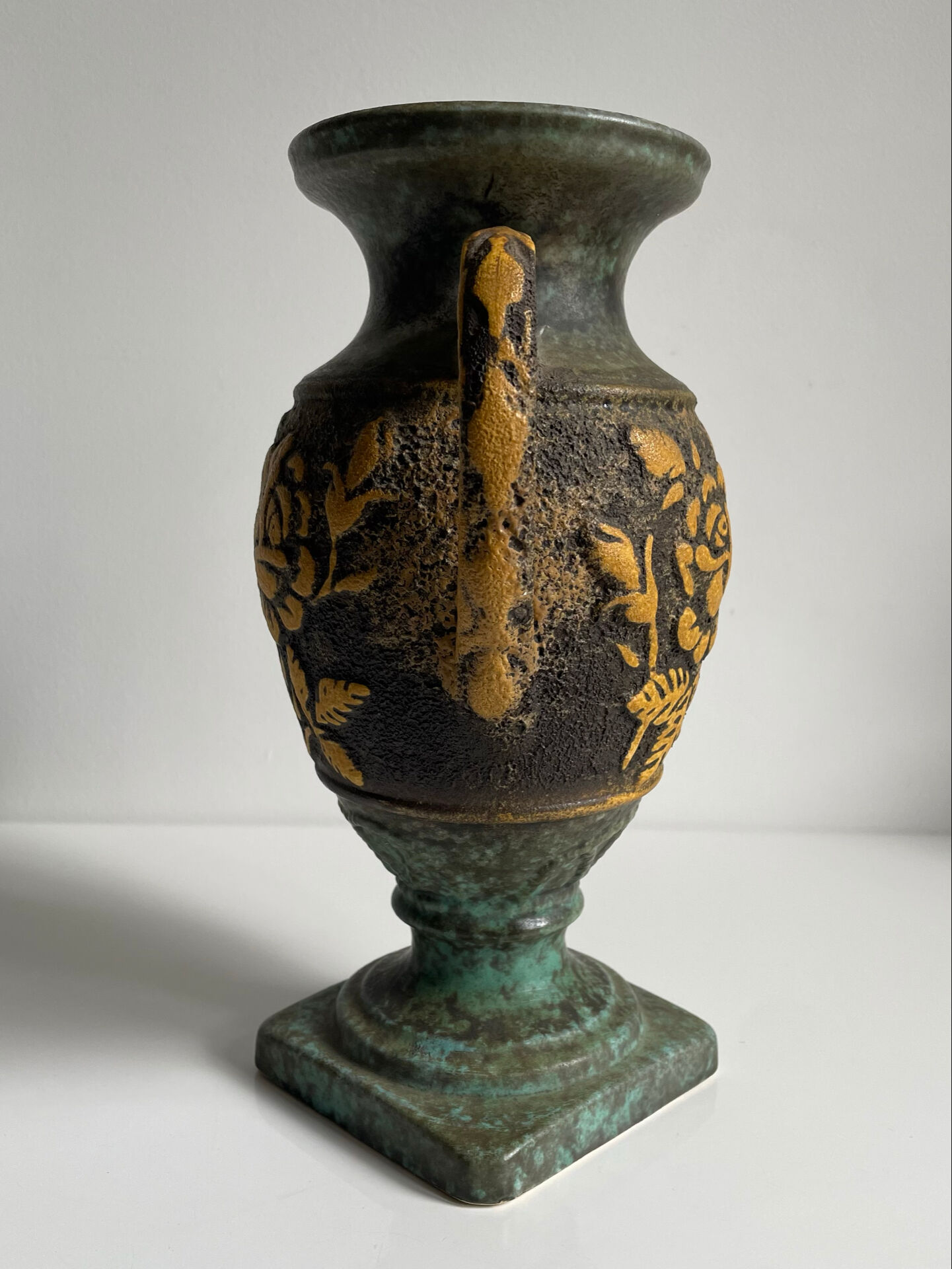 Ceramic amphora vase, mid-20th century