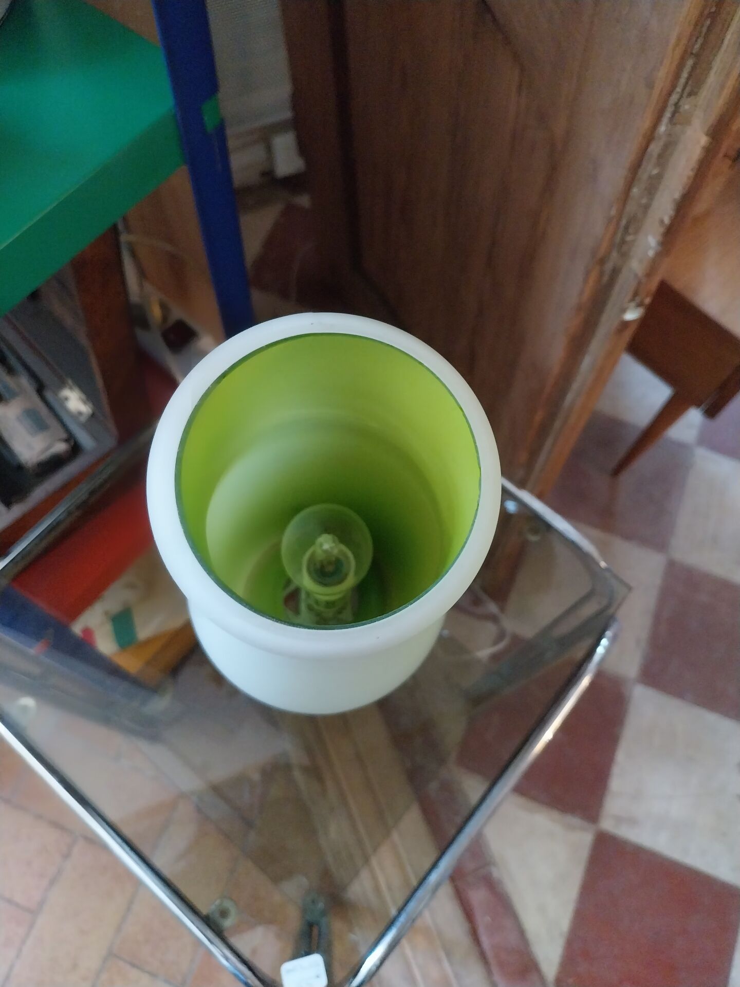 Lampe Mylonit verte Ikea