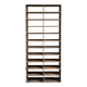 Large antique workshop cabinet with patinated wooden compartments, 20th century.