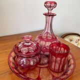 Crystal nightstand set - Late 19th century