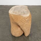 Sculptural folk craft side table