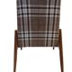 Beige checked fabric armchair in mid-century style, Europe, 1960s