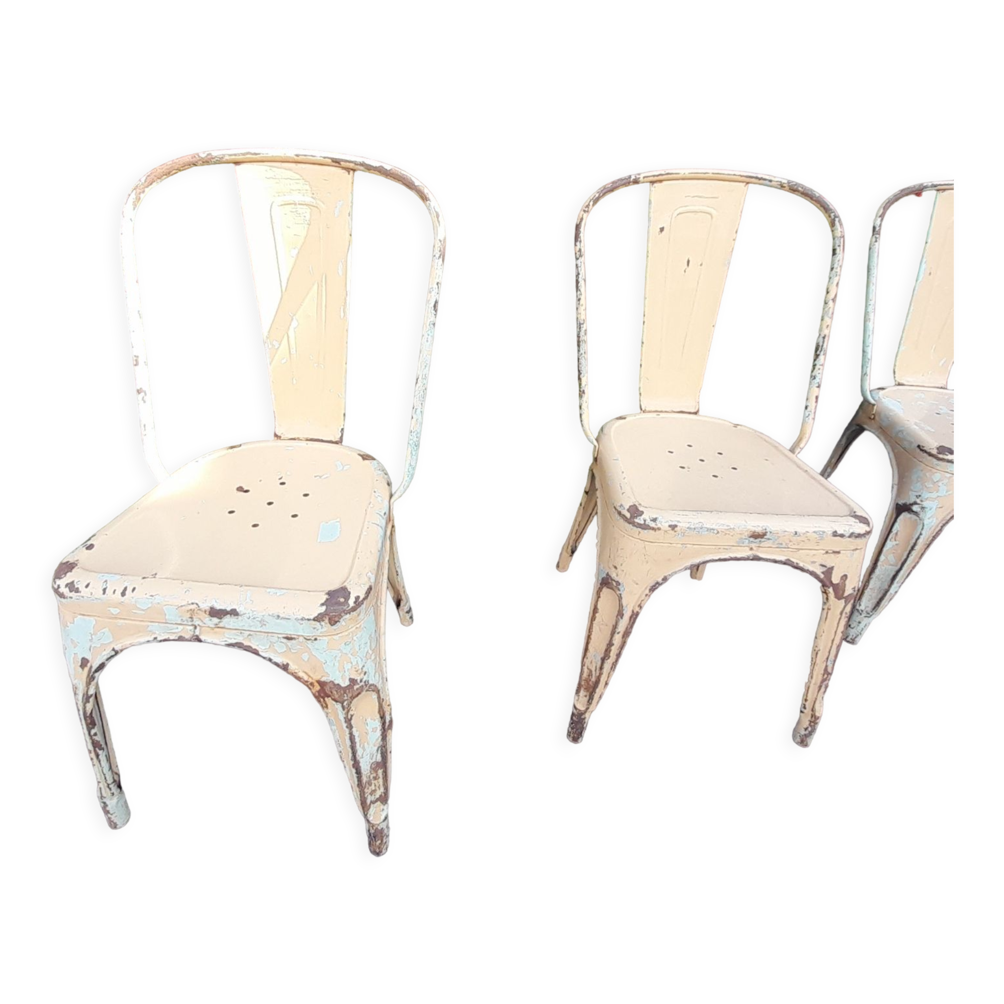 Lot 4 chairs A by Tolix