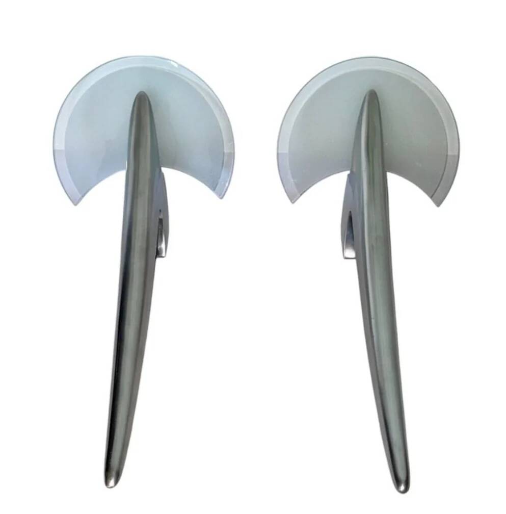 2 x wall sconces by Joan Auge for Taller Uno / model Alien / polished cast aluminum