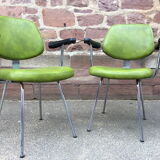 Pair of  vintage faux armchairs 1960