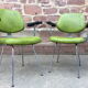 Paire de fauteuils simili vintage 1960