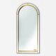 Large facet cut mirror with gilded frame by Deknudt, 1960s
