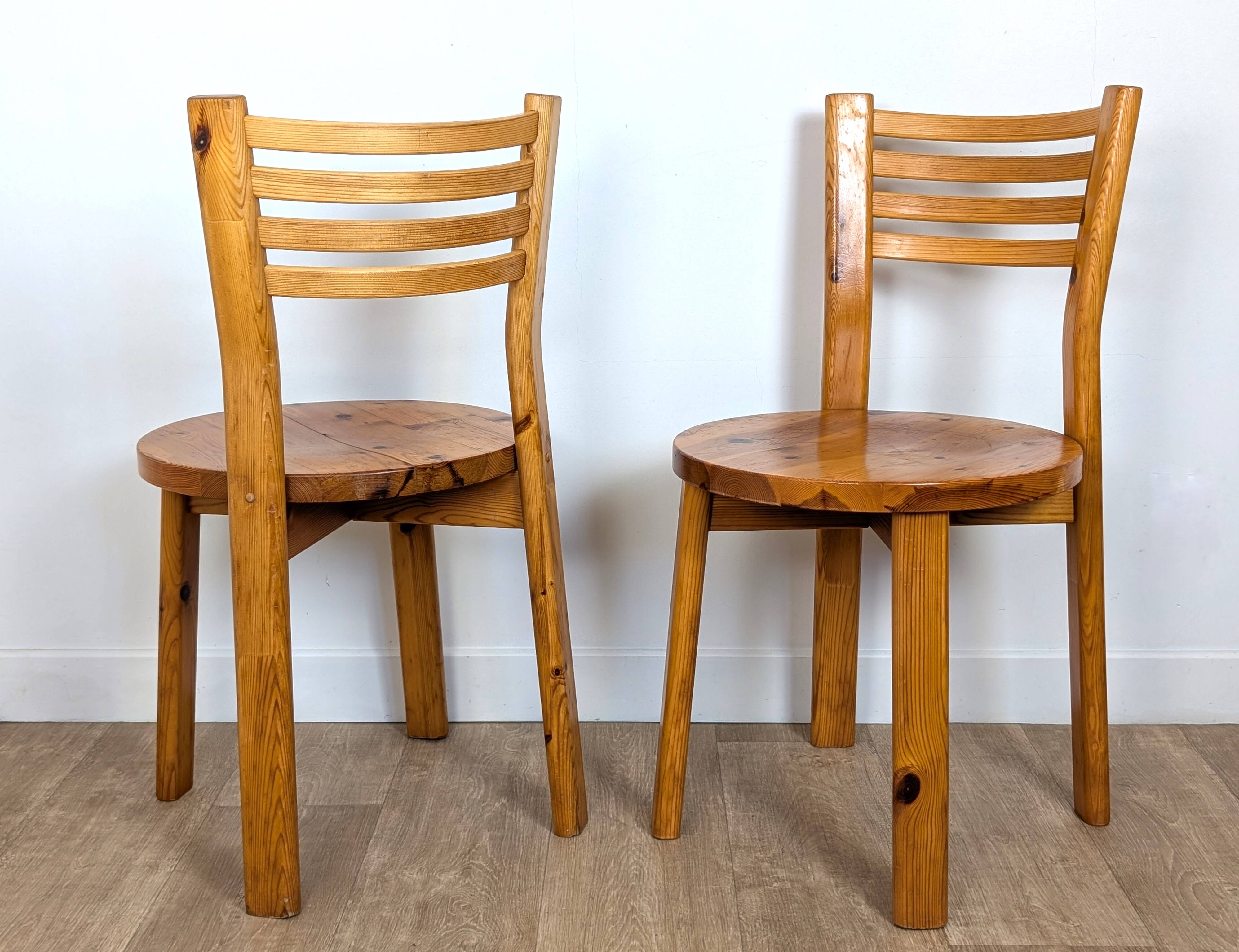 80s pine chairs