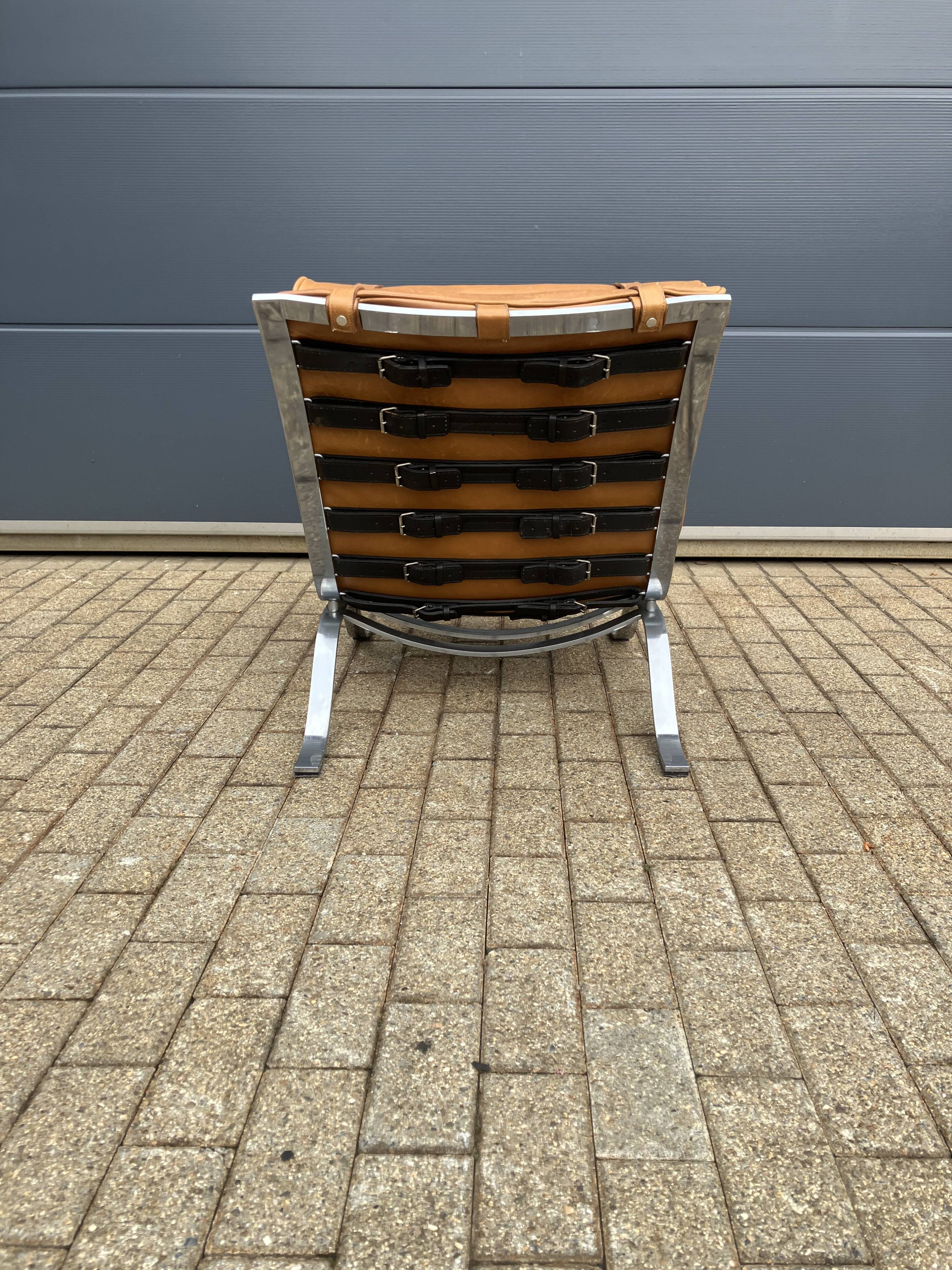 Arne norell ari lounge chair, camel cognac leather nieuwstaat!