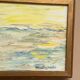 Mid-Century Oil on Panel "Waves" by Aline Rolfstadius, Vintage & Framed 28×22cm