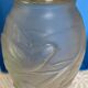 Art Nouveau frosted glass vase