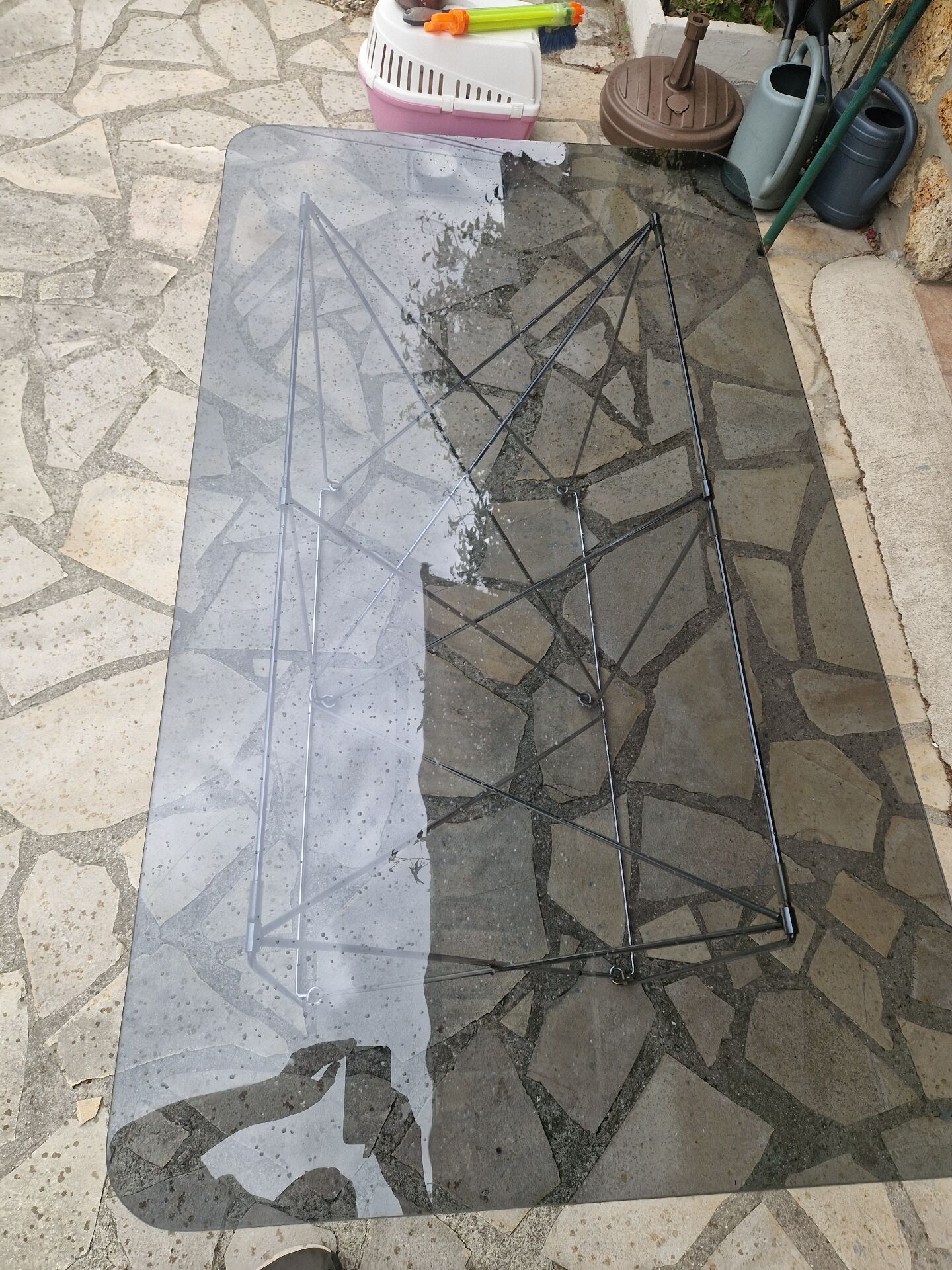 Vintage Max Sauze design folding dining table