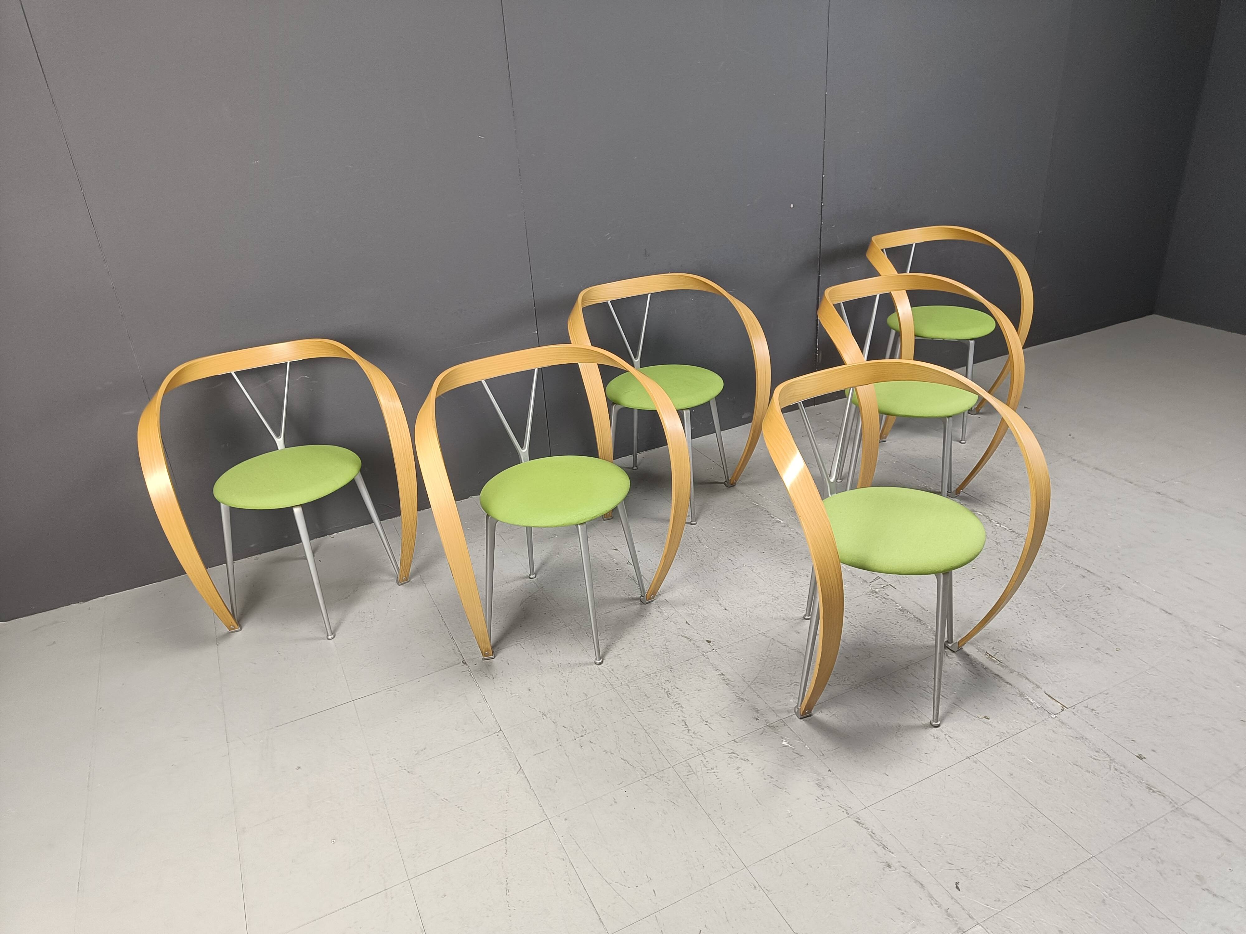 Revers Dining Chairs by Andrea Branzi for Cassina, 1993
