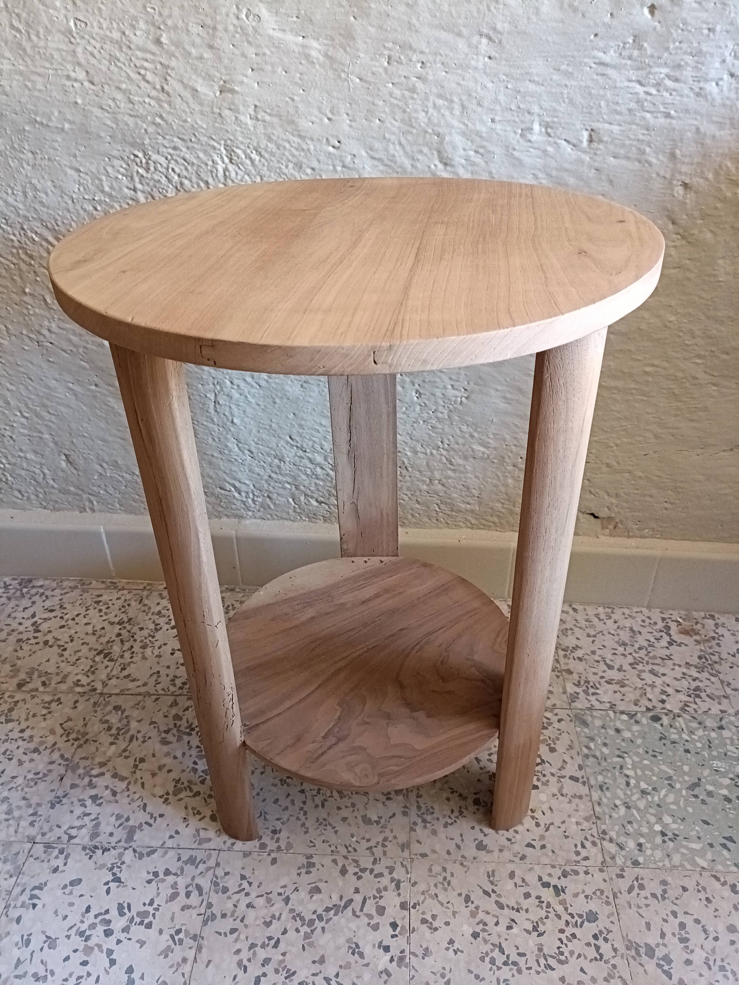 Round side table