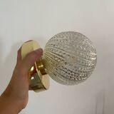 Wall lamp with vintage globe