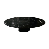 Table basse pied tulipe en marbre noir
