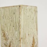 Brutalist stoneware vase with a plant motif. 1970s.