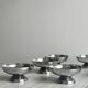 6 stainless steel dessert cups.