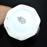 Octagonal ceramic vase KG LUNEVILLE Hand-painted floral street lamp decor