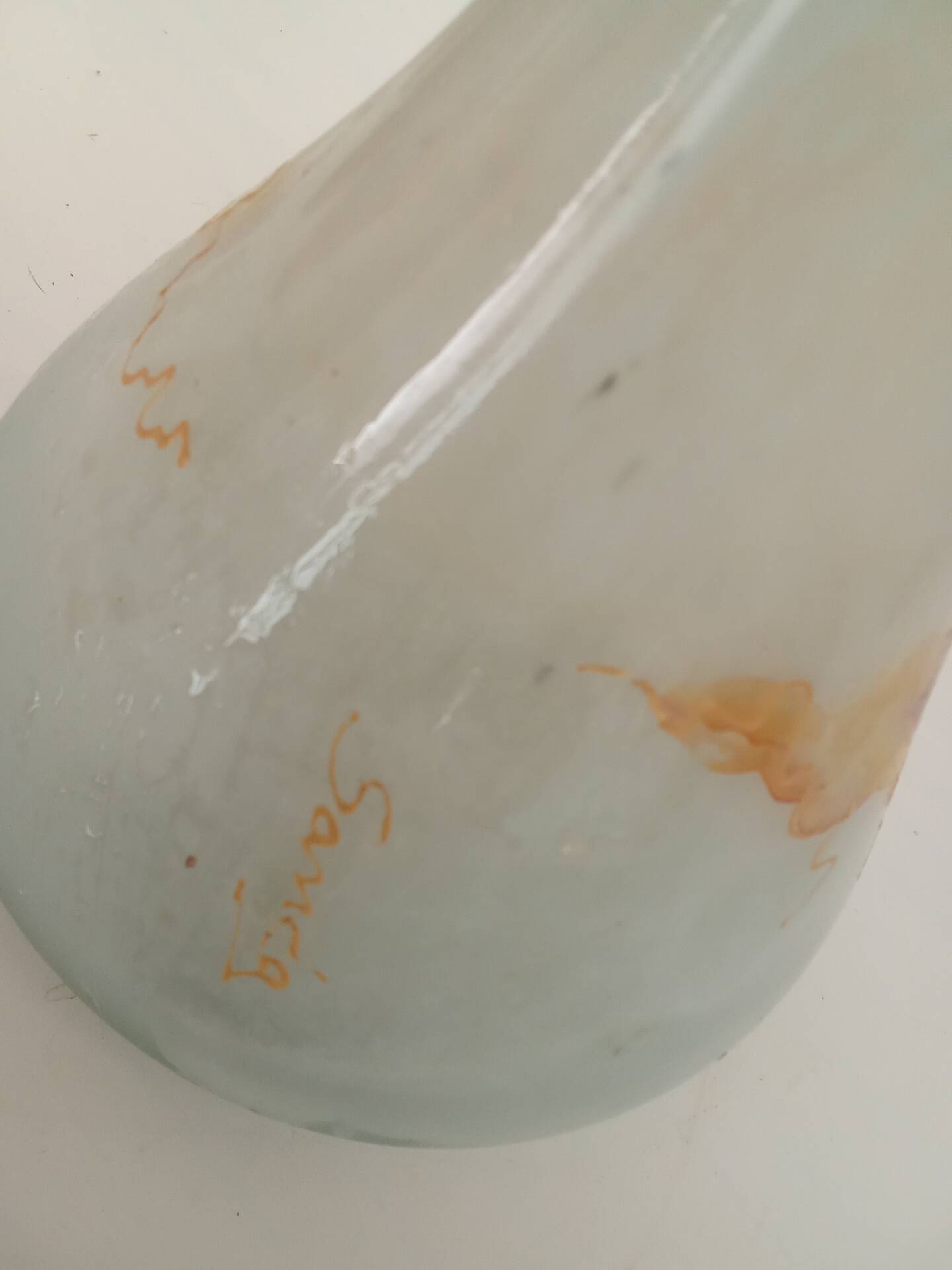 Vase en pâte de verre