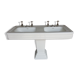 Double sink, rectangle, 3 steps