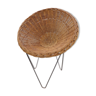 Wicker and metal display