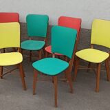 Lot de 6 chaises en formica