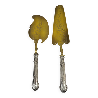 Pelle à tarte Argent Art Nouveau (*2)
