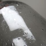 Large antique blown glass bottle with bubbles, early 20th century 1900-1920.