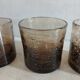 4 bubble glass water glasses