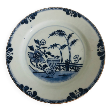 Blue and white porcelain plate from China