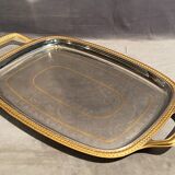 Top with stainless steel handles and gilded Regency style nets