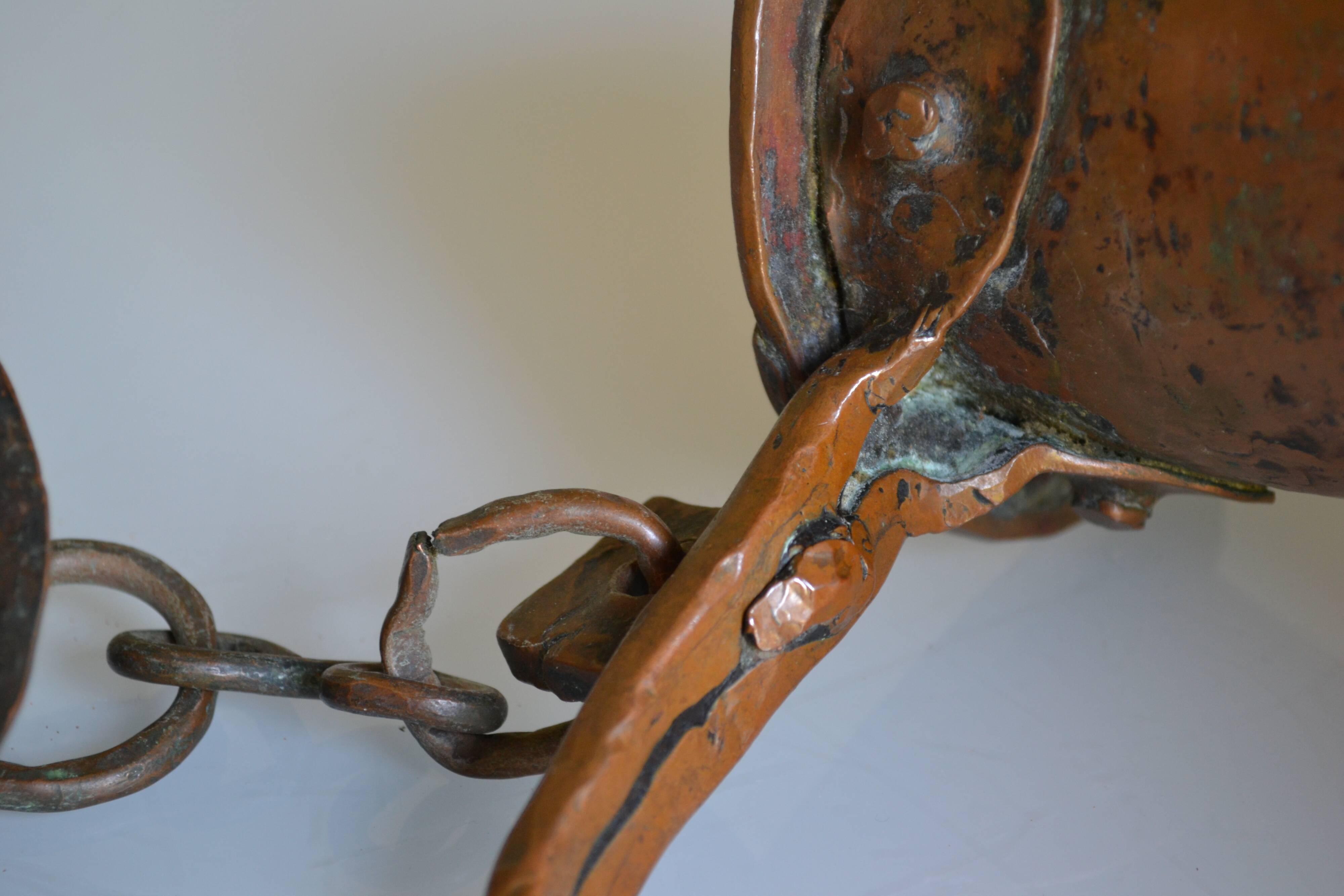 old large red copper cocklemar