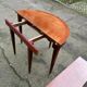 19th-century wooden extendable console table with 3 extensions.